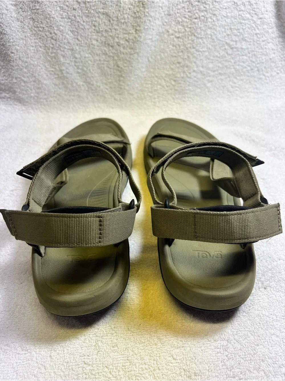 Teva Men's Olive Green Military Strapped Sandals Size 13